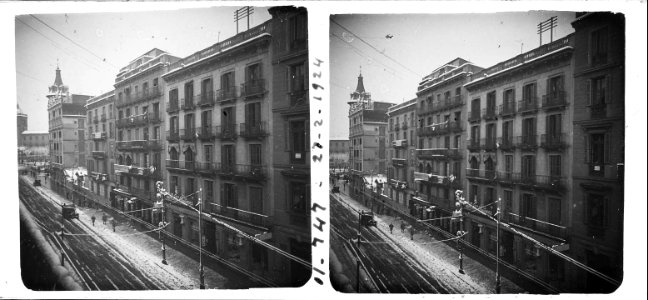 Nevada del 27 de febrer de 1924 a Barcelona , La