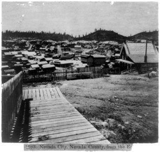 Nevada City, Nevada County from the east LCCN2002721344