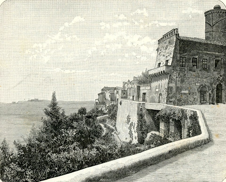 Nemi veduta del paese e del lago