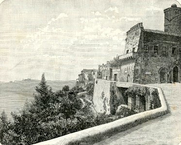 Nemi veduta del paese e del lago