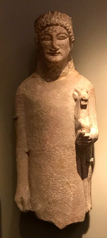 Neues Museum - Male statuette with he-goat - Cyprus