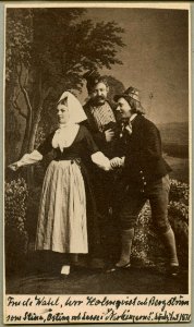 Nerkingarne, Södra teatern 1871. Rollporträtt - SMV - H1 127