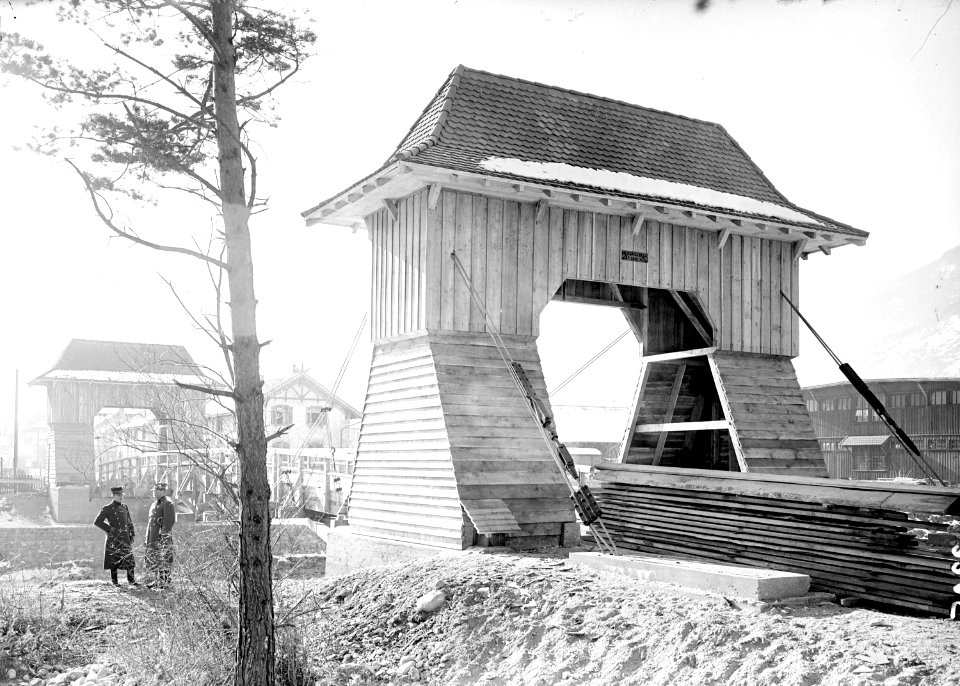 Neue Holzbrücke bei Landquart - CH-BAR - 3239373