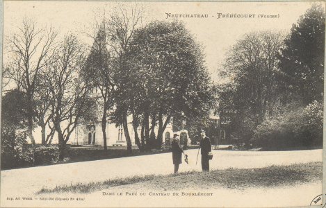 NeufChâteau - Frébécourt (Vosges), Dans le parc du Château de Bourlémont CP 2020 PsurR