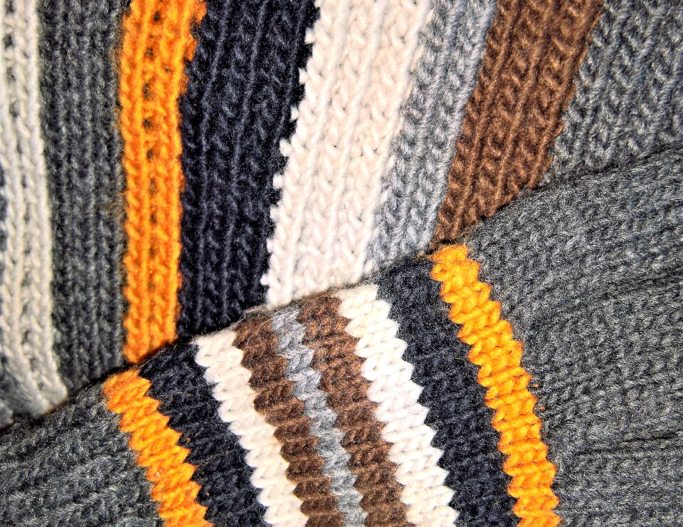 Wool protection against the cold knitted