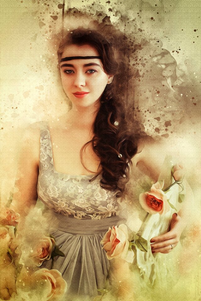 Beauty model portrait