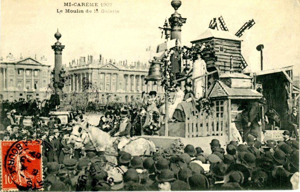 Mi-Carême 1907 - Le Moulin de la Galette