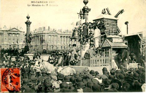 Mi-Carême 1907 - Le Moulin de la Galette