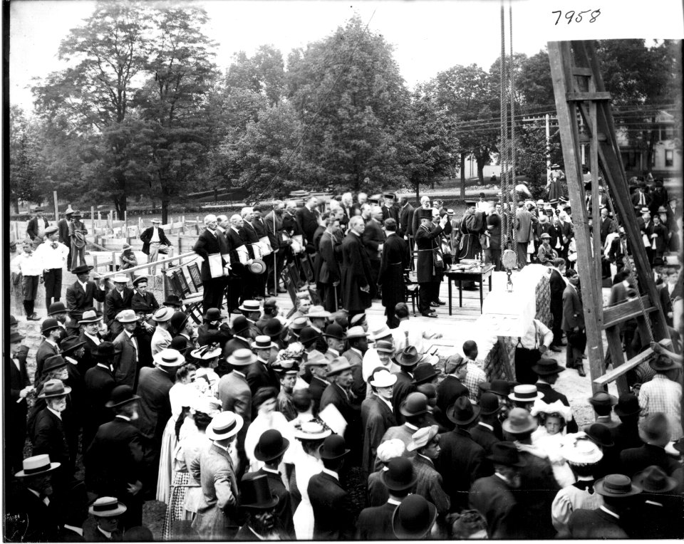 Miami University Auditorium Building cornerstone ceremony 1907 (3195508482)