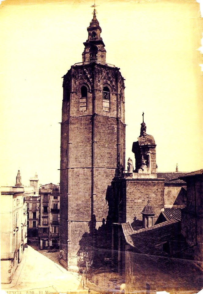 Micalet, València, 1870, J. Laurent
