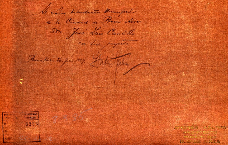 MG-20-17 (Dedicatoria de Kalnay a Cantilo)