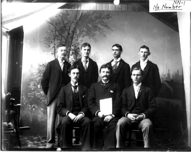 Miami Student newspaper staff in 1894 (3194656599) photo