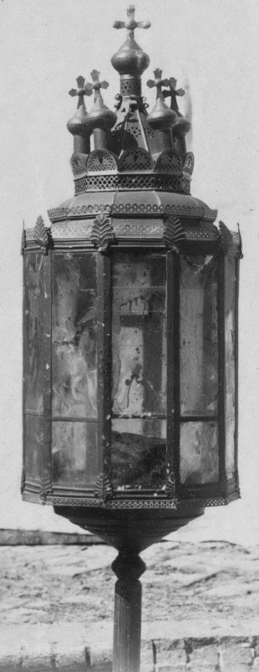 Mica lantern, which, was carried during the funeral of Saint Dimitrii Rostovskii.