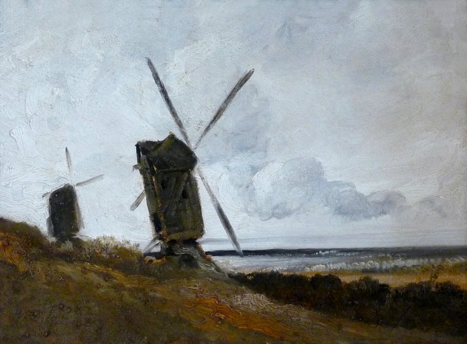Georges Michel-Paysage avec moulins à vent