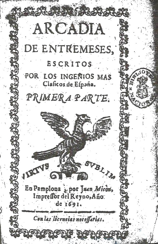 Micón hijo Entremeses 1691