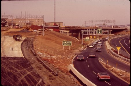 Midafternoon-traffic-on-shirley-highway-additional-lanes-are-under-construction-november-1972 7461344626 o