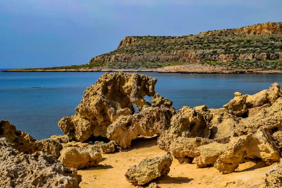 Landscape rocky coast formation photo