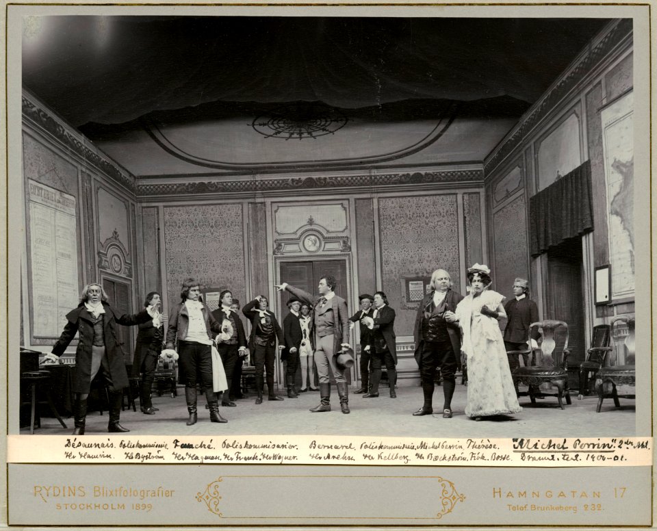 Michel Perrin, Dramatiska teatern 1900. Föreställningsbild - SMV - H12 043