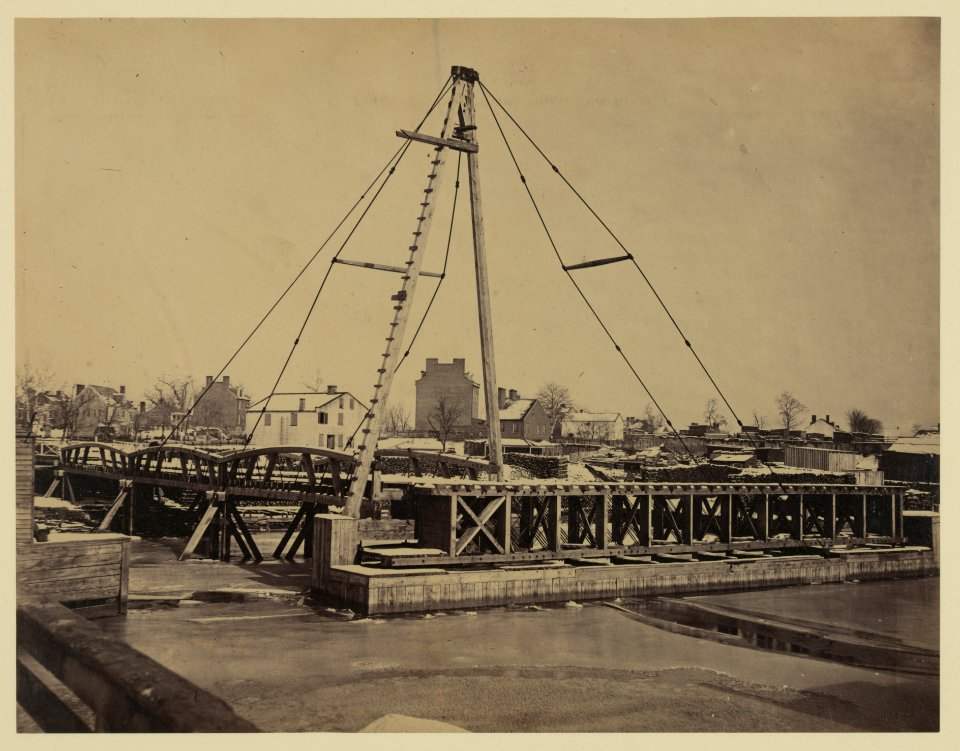 New bridge over Potomac River on the Washington, Alexandria and Georgetown Railroad. Total length 5,104 feet LCCN2006681125
