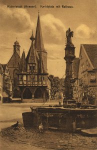 Michelstadt, Hessen - Marktplatz mit Rathaus (Zeno Ansichtskarten)