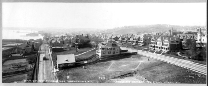 New Brighton, Staten Island, N.Y. (Bird's-eye view)- Central Ave. LCCN2003678128