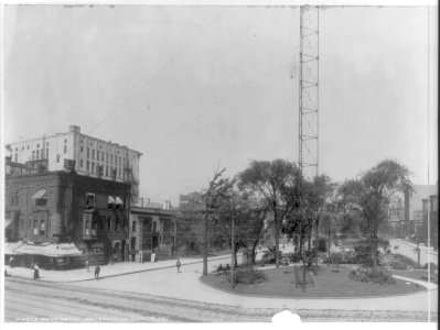 Michigan. Detroit - Washington Boulevard (left half of panorama) LCCN2016650858