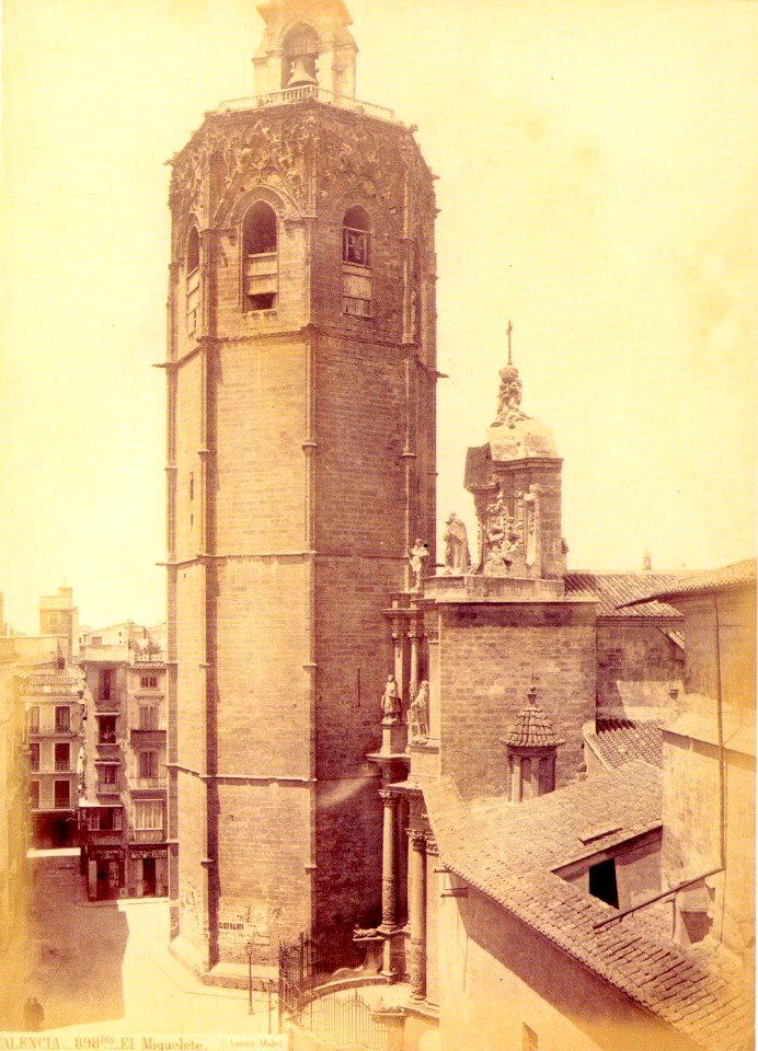 Micalet de València, 1870s