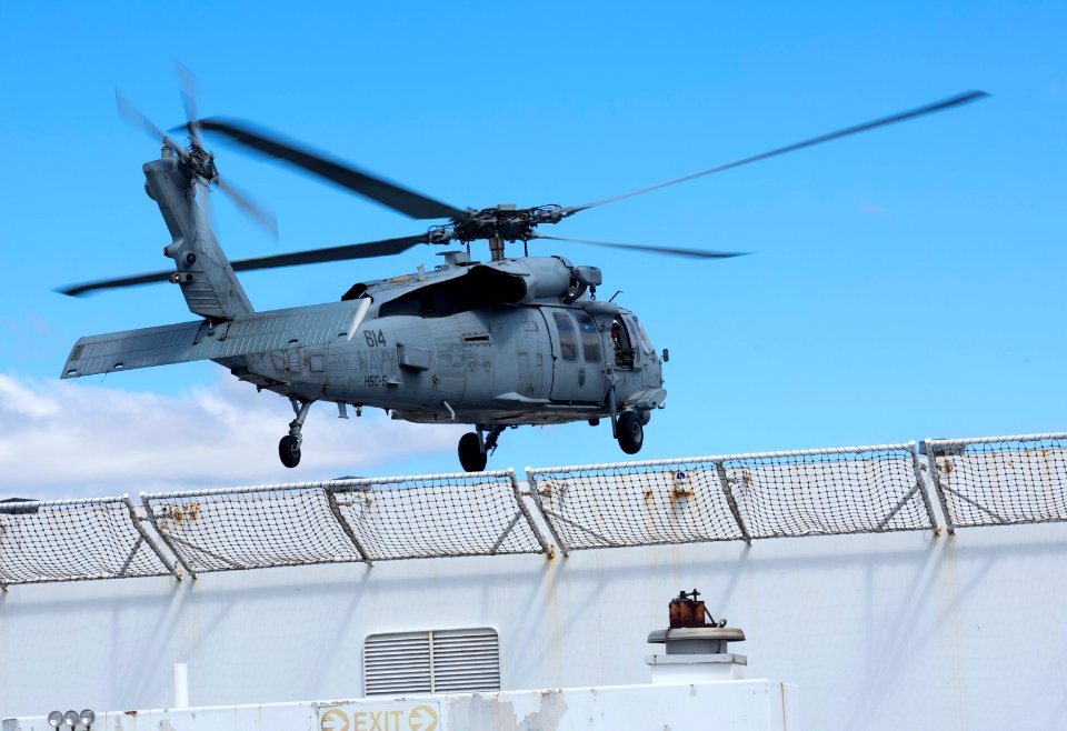 MH-60S Seahawk Departs USNS Comfort (49753569423)