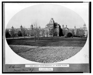 New Jersey State Hospital at Morris Plains, front of main building - F. Heiman, Morris Plains N.J. LCCN2003668191