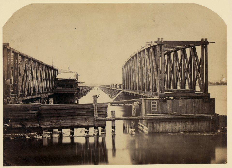 New bridge over Potomac River on the Washington, Alexandria and Georgetown Railroad. Total length 5,104 feet LCCN2006681124