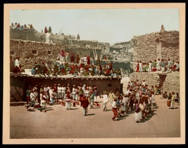 New Mexico. The Rain Dance. Zuni Pueblo LOC ds.10834
