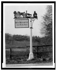 New Rochelle, N.Y., town sign designed by Ralph Robertson LCCN2007686612