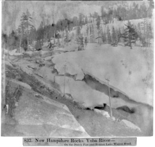 New Hampshire Rocks, Yuba River- on the Dutch Flat and Donner Lake Wagon Road LCCN2002721348