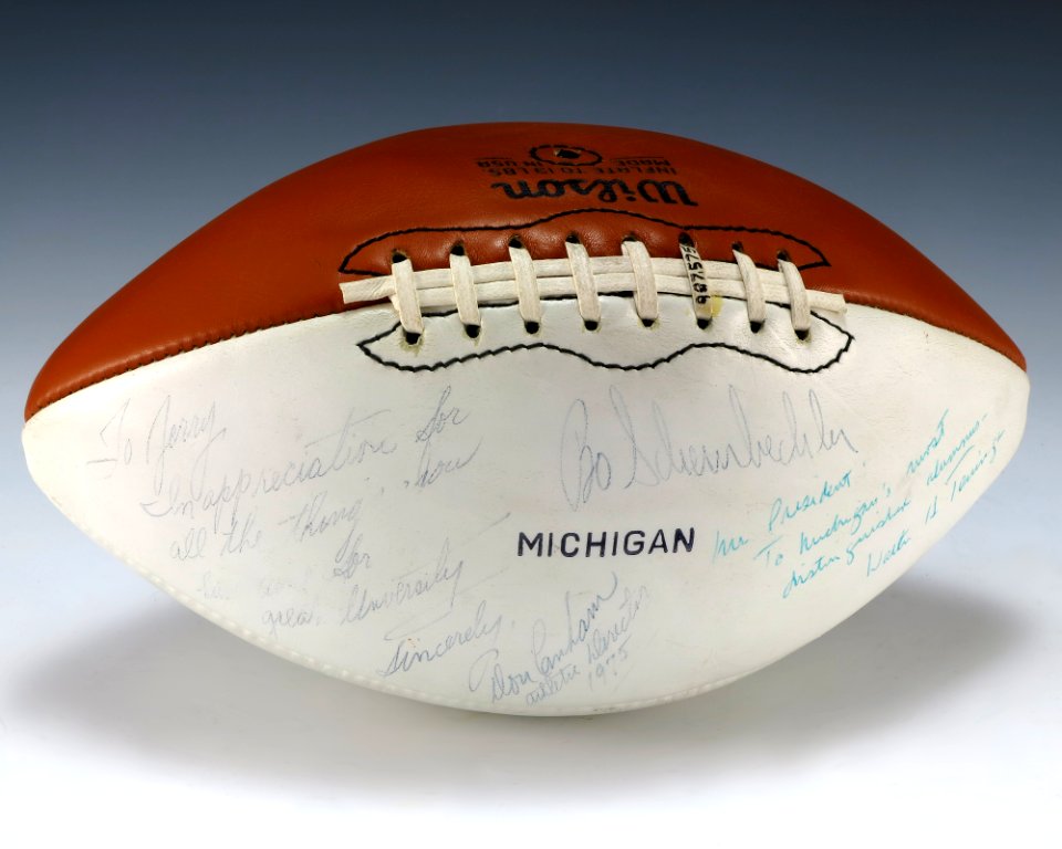 Michigan Football signed to Gerald R. Ford (1987.575)