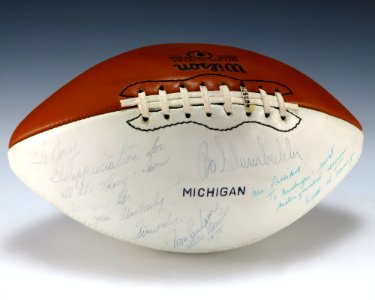 Michigan Football signed to Gerald R. Ford (1987.575) photo