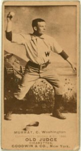 Miah Murray, Washington Statesmen, baseball card portrait LCCN2007686957