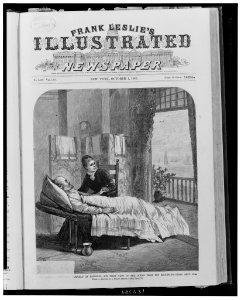 New Jersey-President Garfield at Elberon-His first view of the ocean from his reclining-chair, Sept. 13th - from a sketch by a staff artist. LCCN99471868