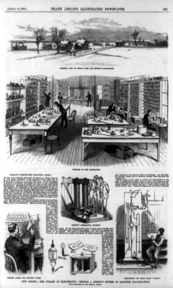 New Jersey-the wizard of electricity-Thomas A. Edison's system of electric illumination LCCN89714482