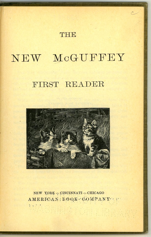 New McGuffey first reader (title page) (CHILDRENS 240)