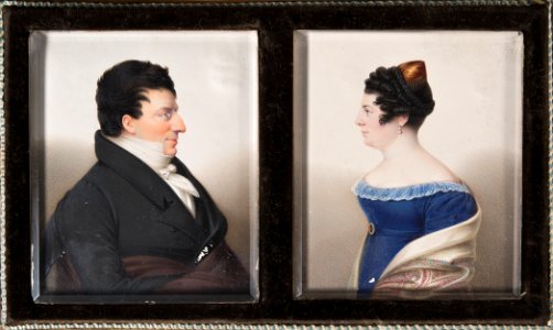 Michael Benedicks (1768-1845), married to 1. Fanny Isak (1775-1802), 2. Henriette von Halle - Nationalmuseum - 174285