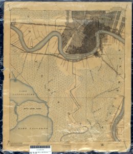 New Orleans-and Jeff Parish West Bank Map 1890