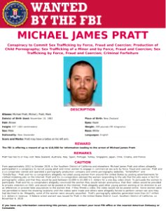 Michael James Pratt Wanted Poster