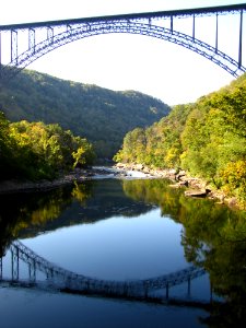 New River Gorge reflection