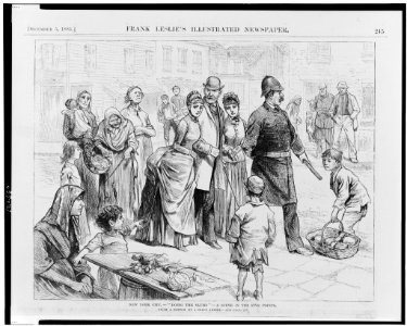 New York City - Doing the slums - A scene in the Five Points - from a sketch by a staff artist. LCCN99400238