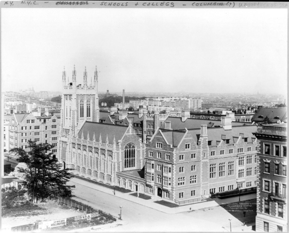 New York City - bird's-eye view- Union Theological Seminary, Claremont Ave. & 122nd St. LCCN2003677482