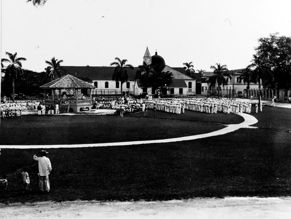 New Year's Day exercises in Hagåtña, Guam plaza (cropped)
