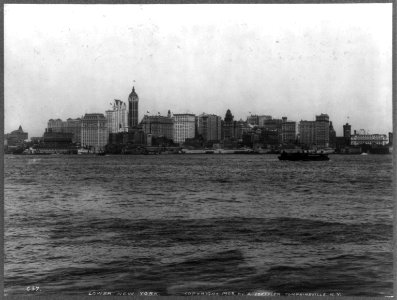 New York City from New York Bay- lower New York City LCCN2005696178