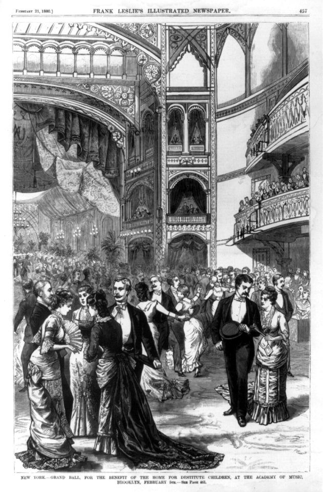 New York - Grand ball, for the benefit of the Home for Destitute Children, at the Academy of Music, Brooklyn, Feb. 5th. LCCN96507014