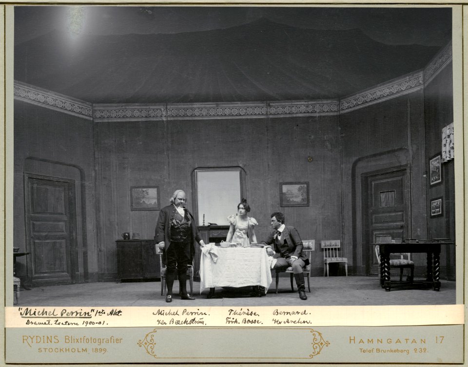 Michel Perrin, Dramatiska teatern 1900. Föreställningsbild - SMV - H12 042
