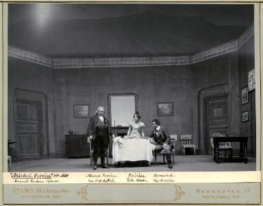 Michel Perrin, Dramatiska teatern 1900. Föreställningsbild - SMV - H12 042